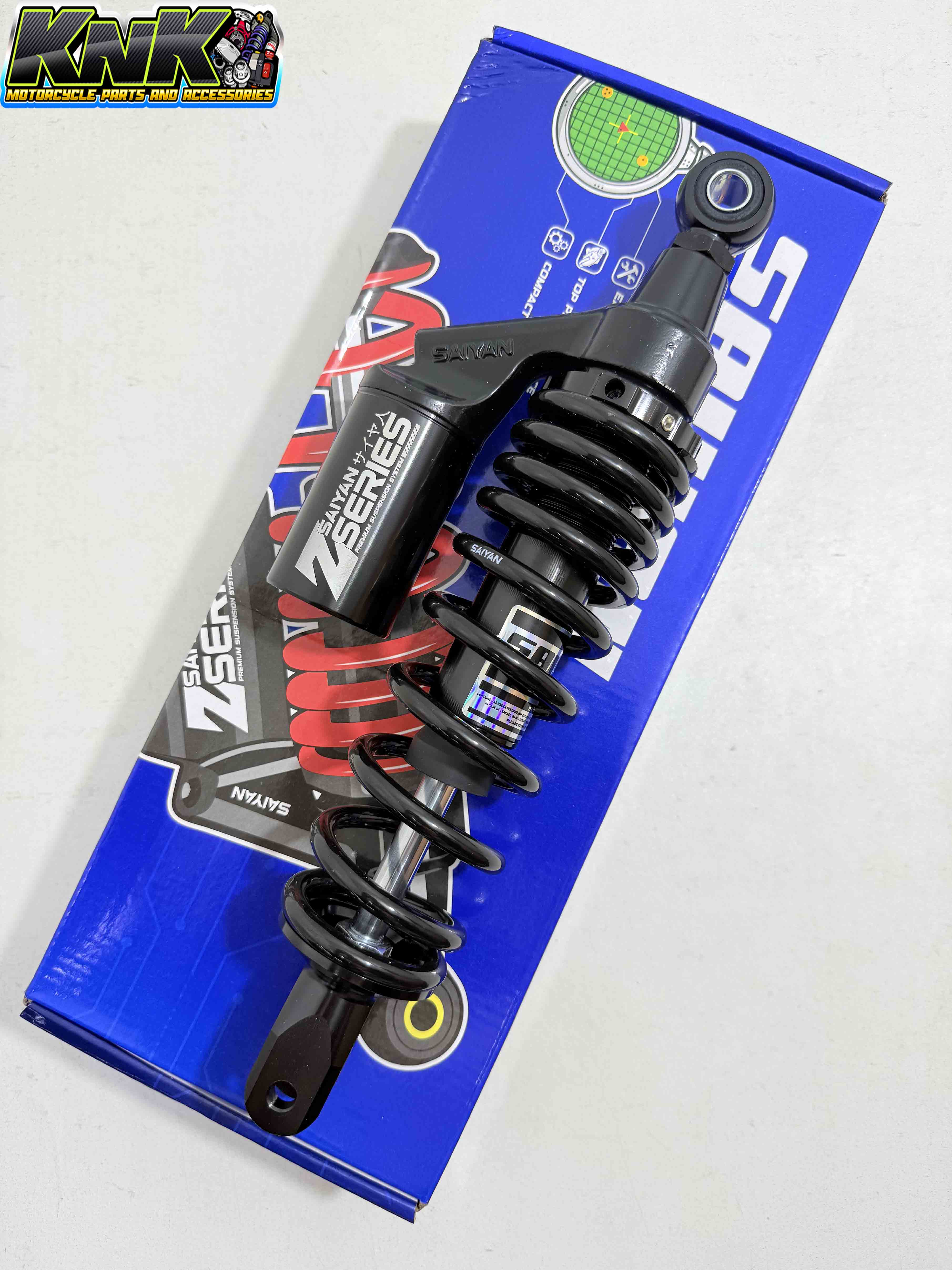 SAIYAN REAR SHOCK SUSPENSION Z SERIES W/ TANK 300MM-330MM FOR CLICK MIO ...