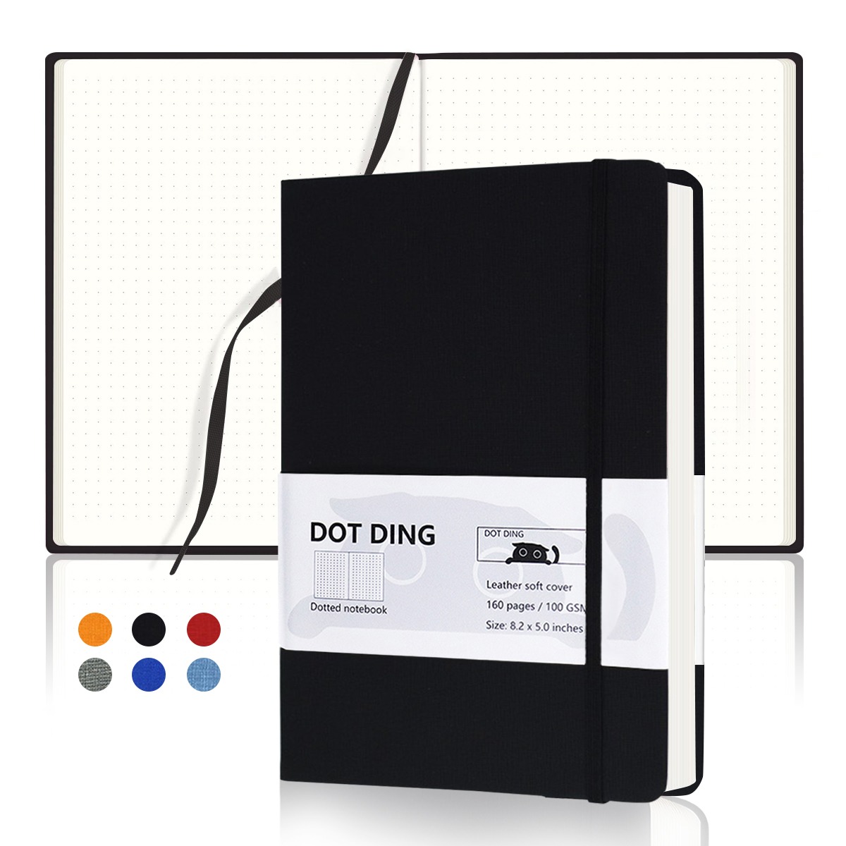 A5 Dotted Notebook 100GSM Thicken NotePad for Students Office Journal ...