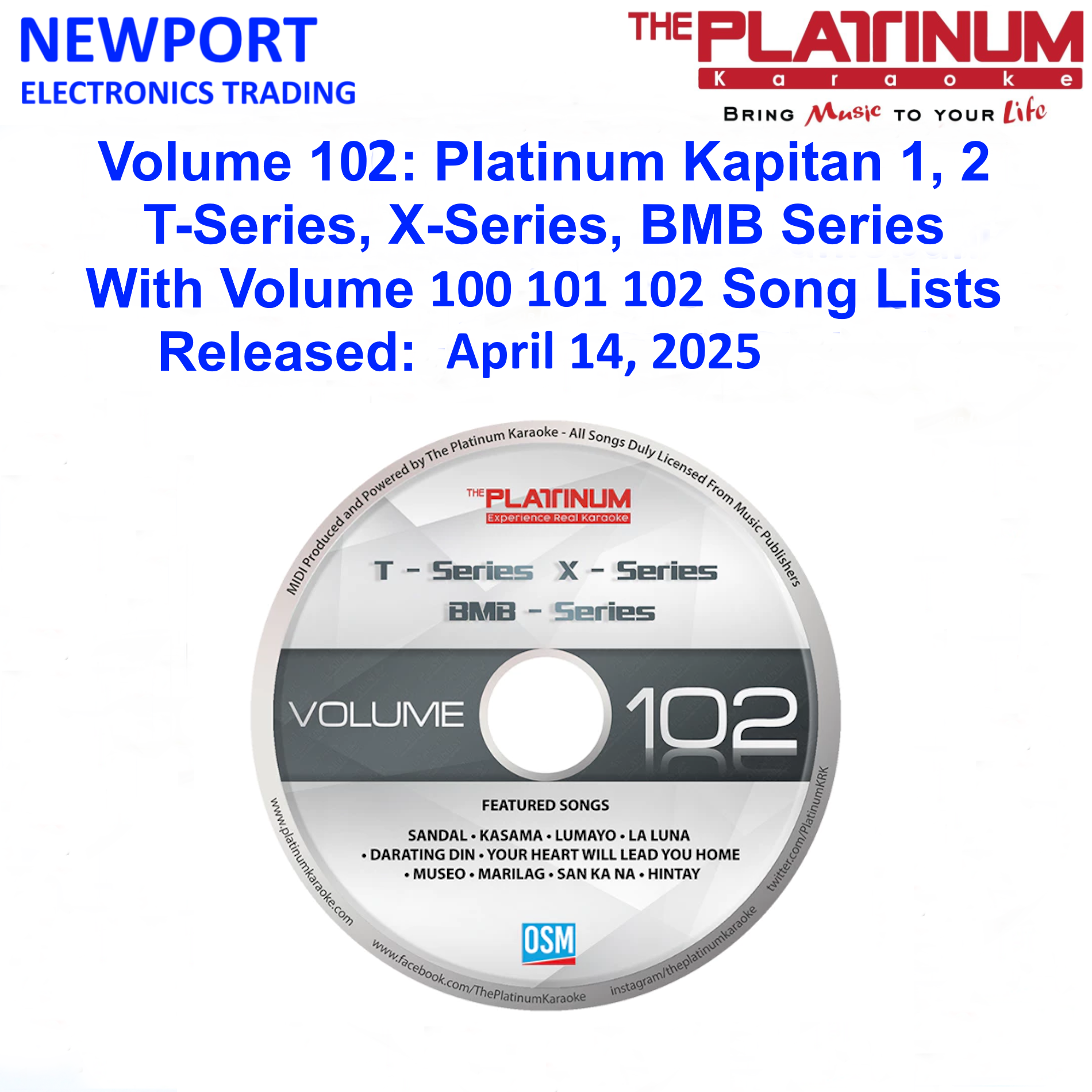 Vol. 102: Platinum T-X-BMB Kapitan Series DVD (April 14 2025 Release ...