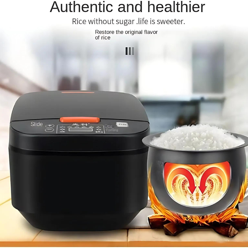 Low Sugar Rice Cooker – Smart Non-Stick Pot for Healthier Rice, Touch ...