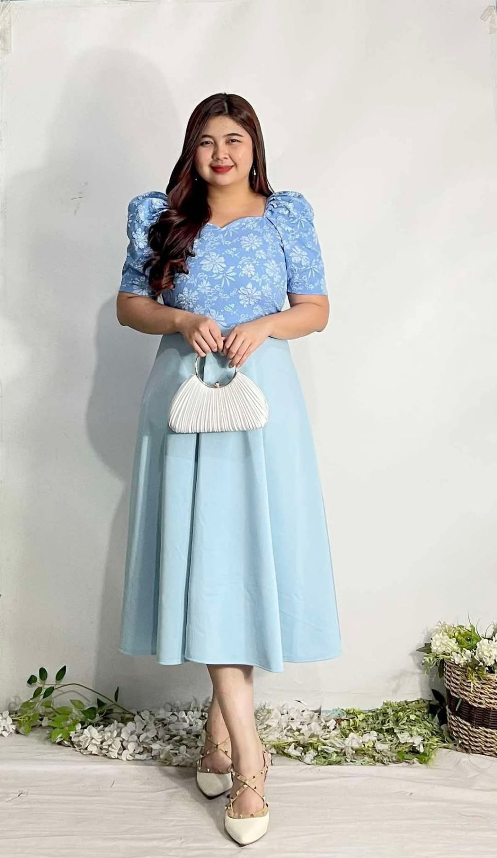 semi formal filipiniana dress ELLAINE FILIPINIANA DRESS main image 0