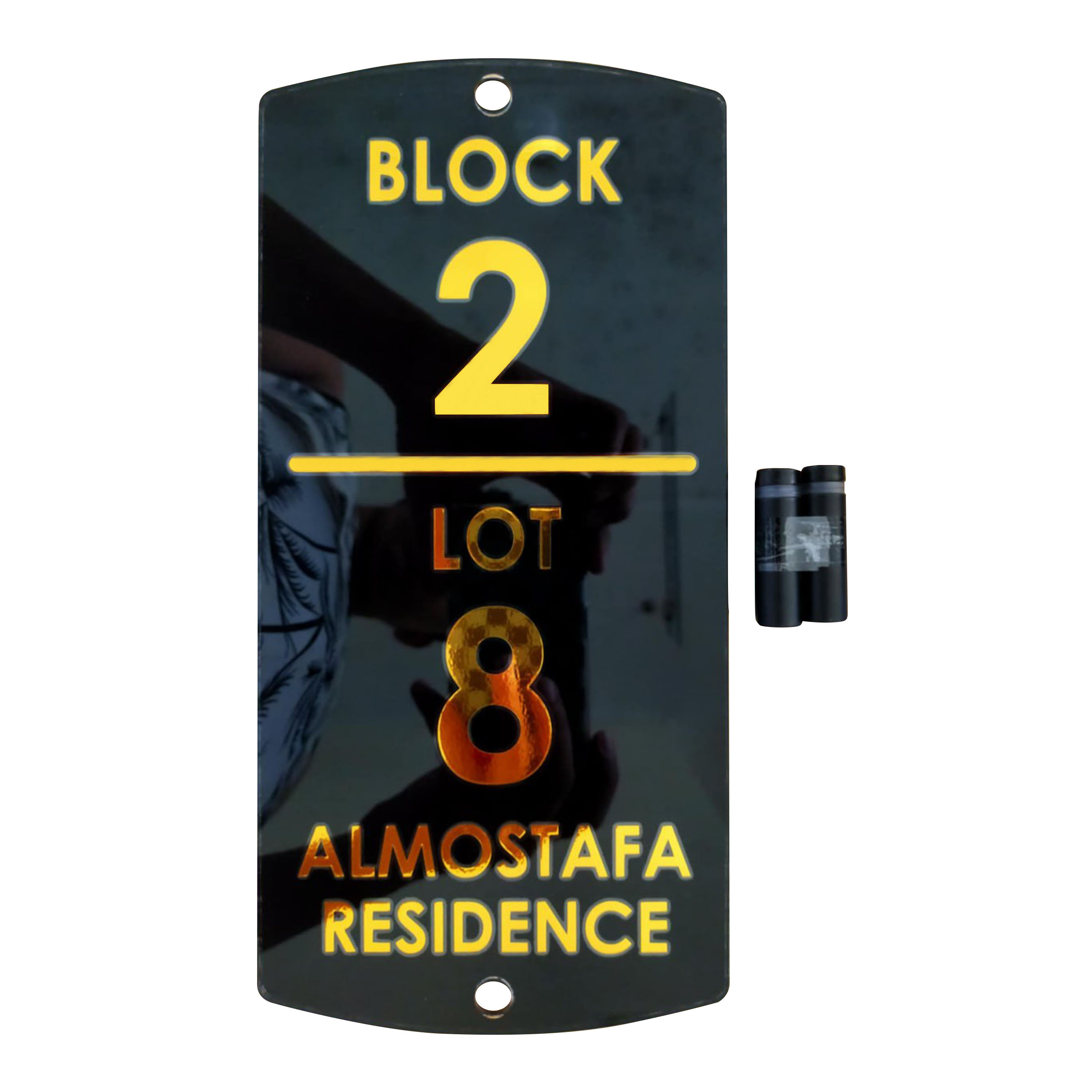 Personalized House Address Plate Blk Lot Signage Home Number Plate 5 ...