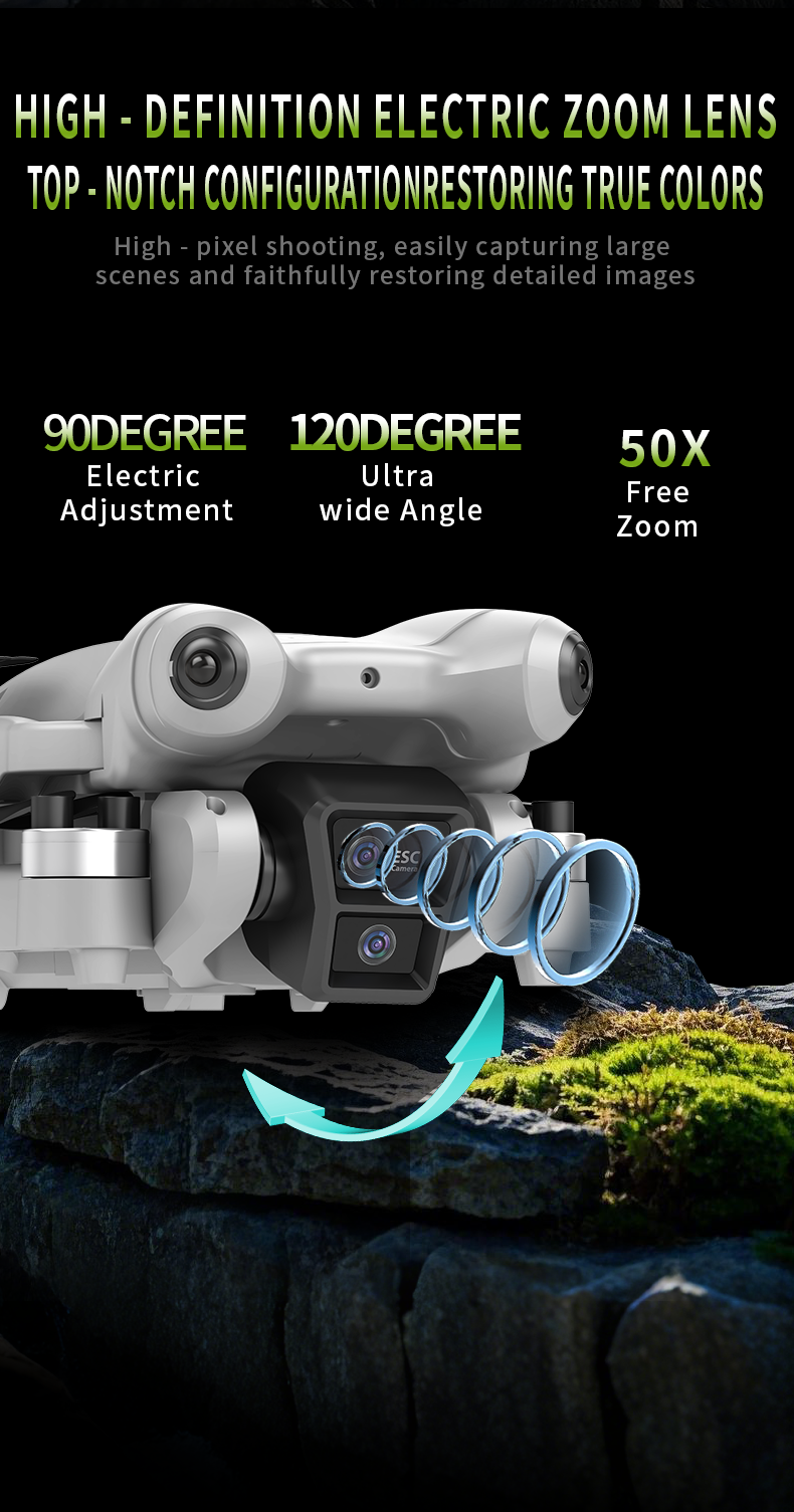 Drone Xiaomi S101mex 8K – Double Caméra, 5G, Sans Balais, Écran (RC Aérien HD)
