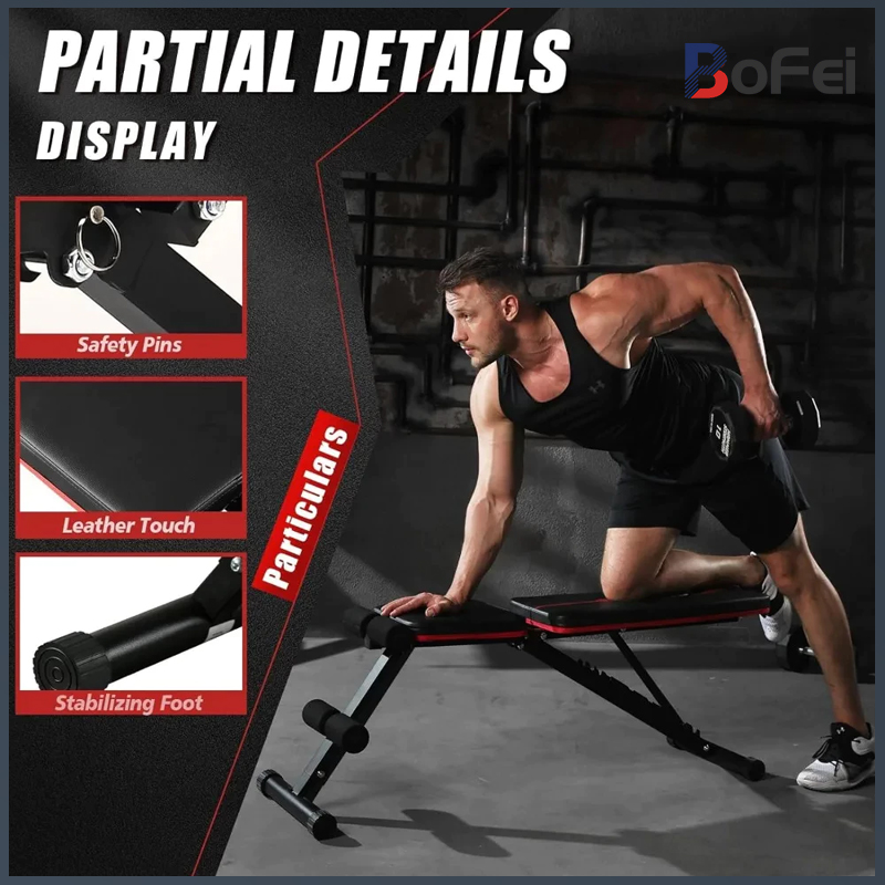 Collapsible Dumbbell Stool Bench Press Stool Adjustable 4 IN 1 Sit-up ...