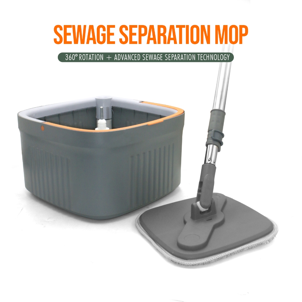 Self Wash Spin Mop 360° Rotation Mop with Spinner and Bucket Clean and ...