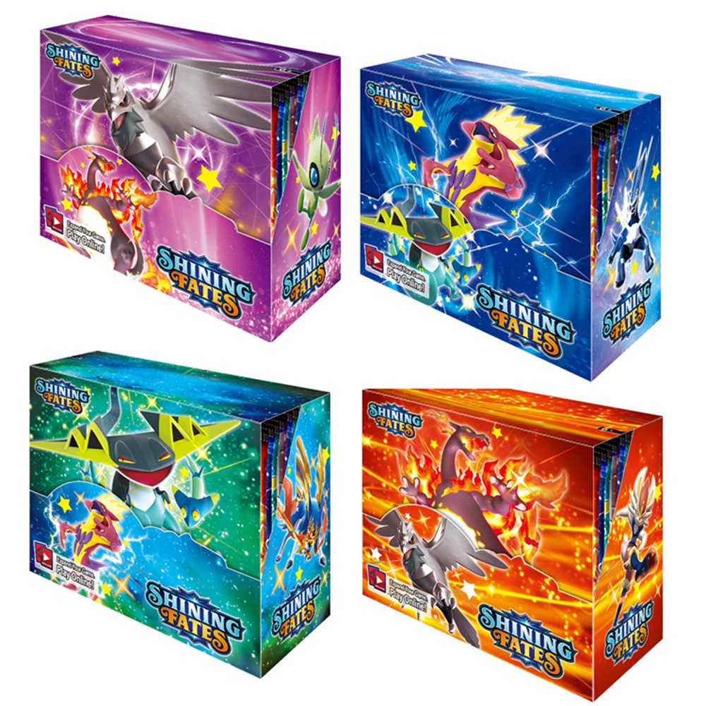 【360PCS】Pokemon Trading Cards Game Pack Box Pogs Chilling Reign Battle ...