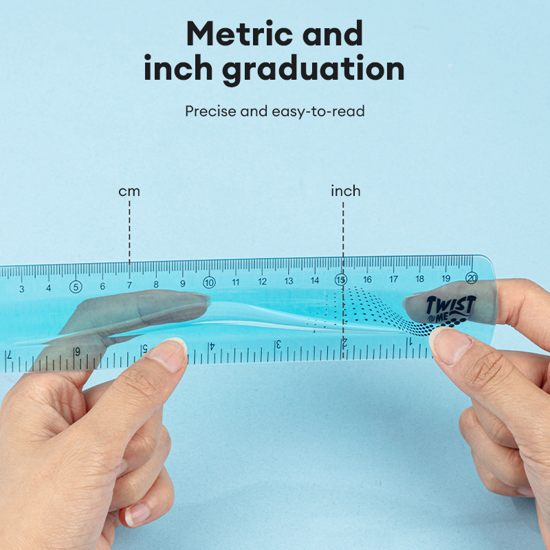 Deli 8/12 Inch Flexible Ruler Mixed EH21 | Shopee Philippines