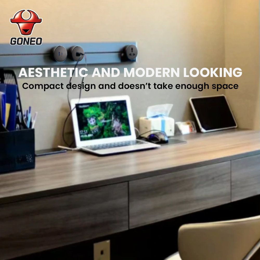 GONEO Power Track Wall Mount Movable Rail Socket DG | Shopee Philippines