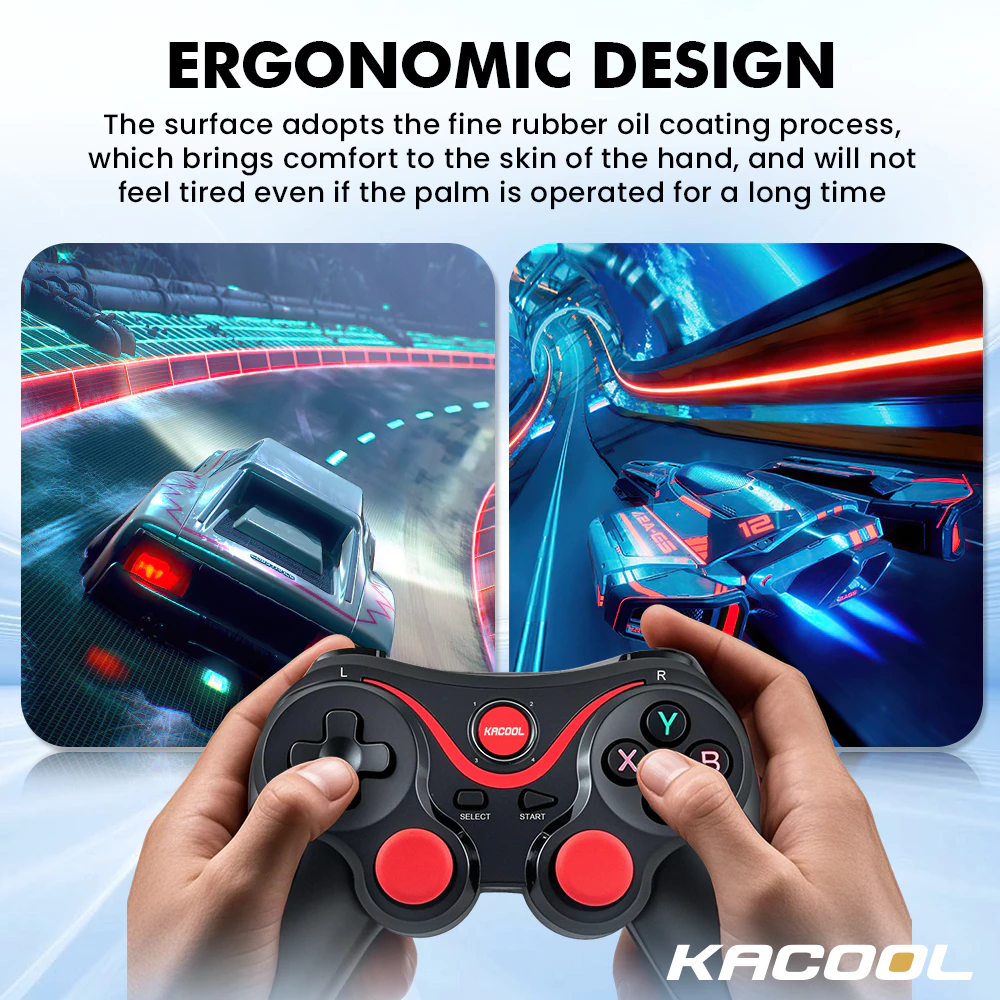 Wireless Bluetooth Gamepad Controller with Phone Holder for Smartphone ...