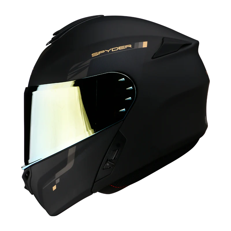 【EAGLE SPEED】SPYDER MODULAR HELMET ROVER V2 MATTE BLACK GOLD DUAL VISOR ...