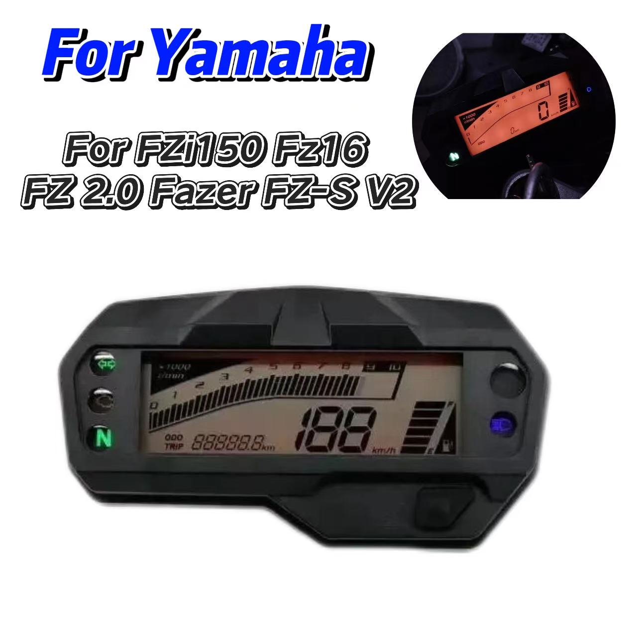Motorcycle Speedometer forYamahaFZi150 Fz16 FZ 2.0 Fazer FZ-S V2 ...