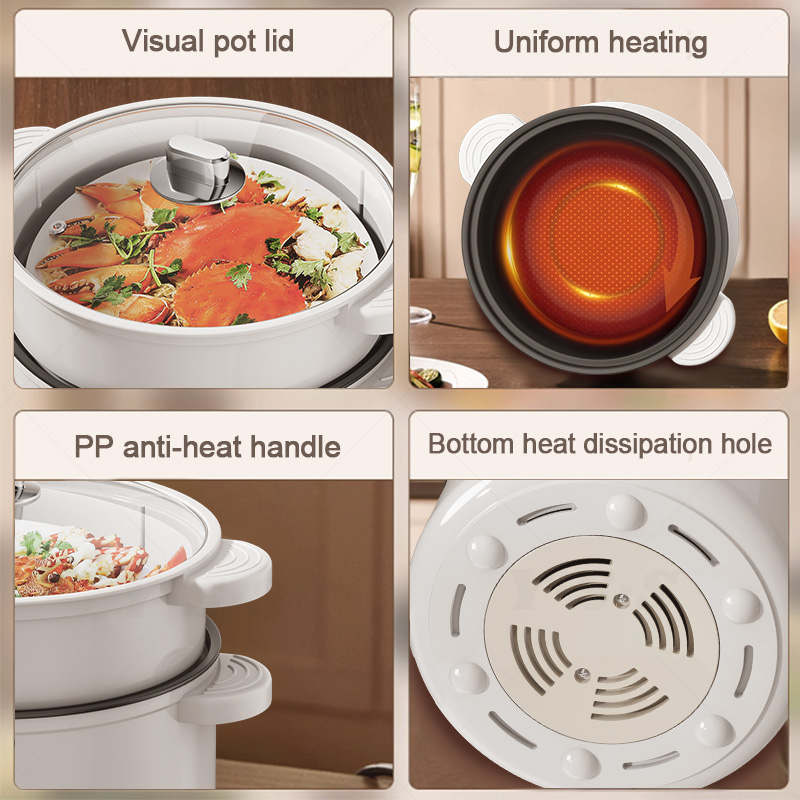 Y·S·S Multifunctional Electric Cooker With Steamer Rice Cooker Hot Pot ...