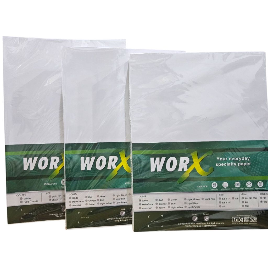 WORX Specialty Paper 200 GSM- 100 Sheets | Shopee Philippines