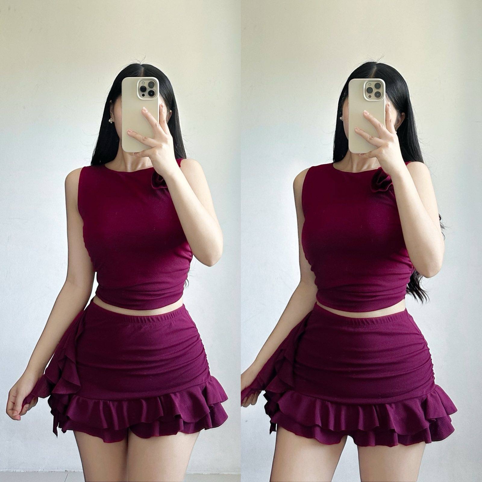 Coords Set Terno for Woman | Top and Ruffles Mini Skirt | Coordinates ...