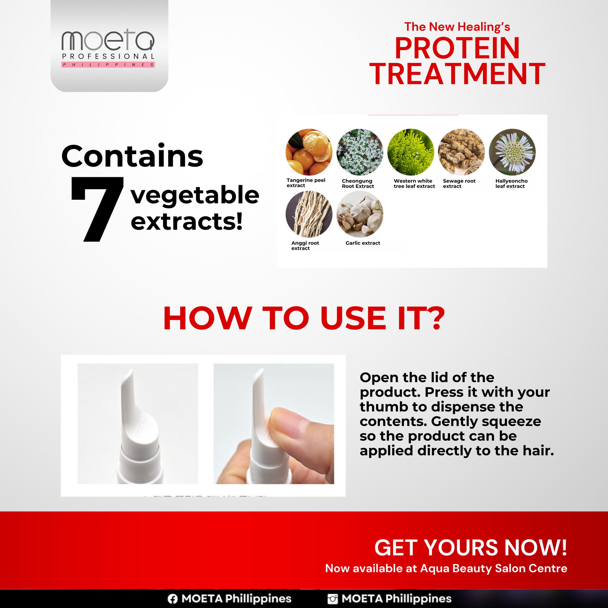 Moeta Protein Treatment – Deep Repair for Damaged & Rebonded Hair 15ml ...