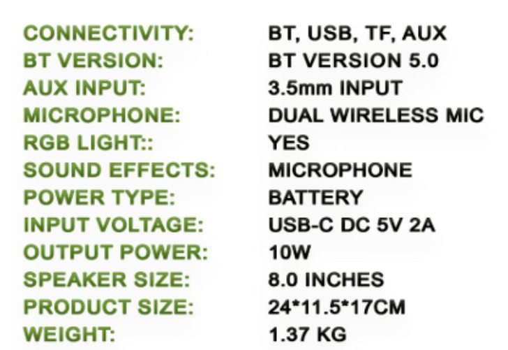RD bluetooth speaker with mic wireless karaoke home KTV portable Audio ...