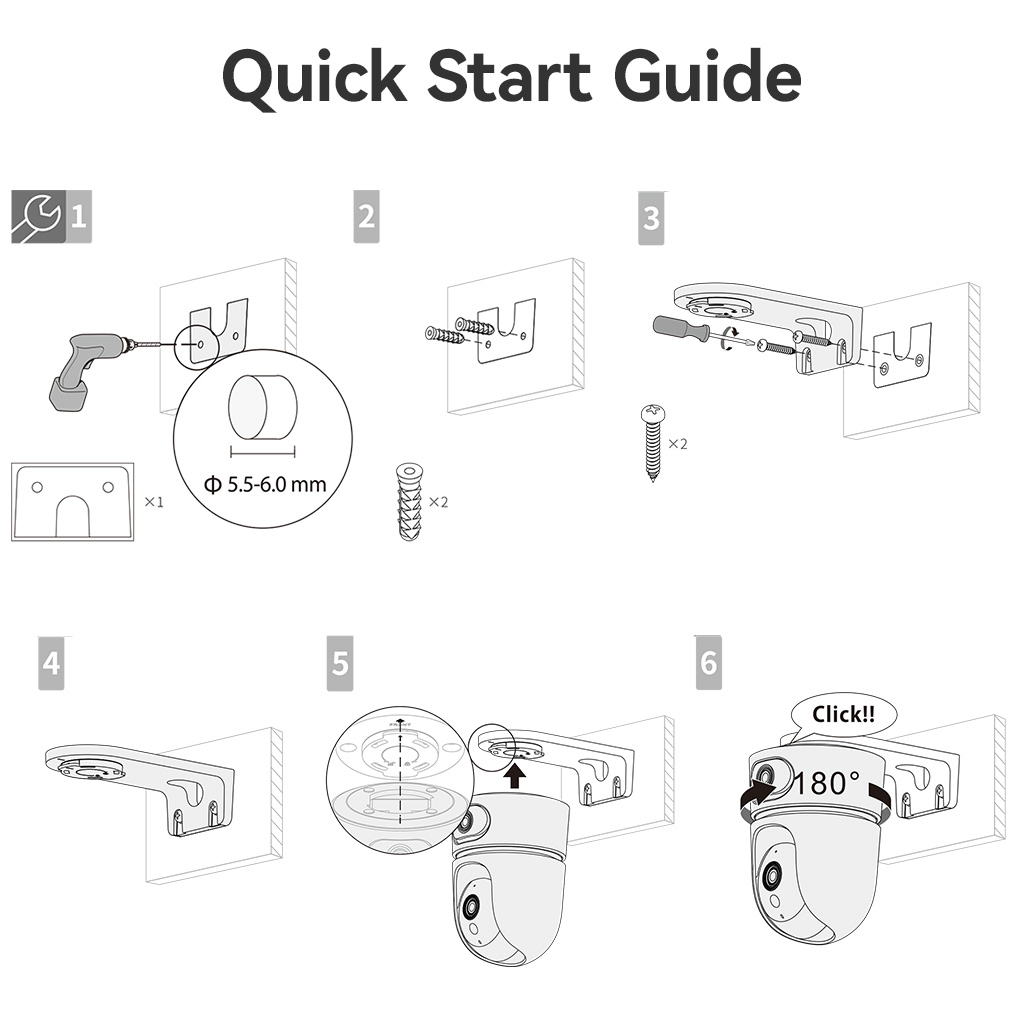 IMOU PFB-S2X Wall Mounting Bracket for Indoor Camera Ranger Series ...