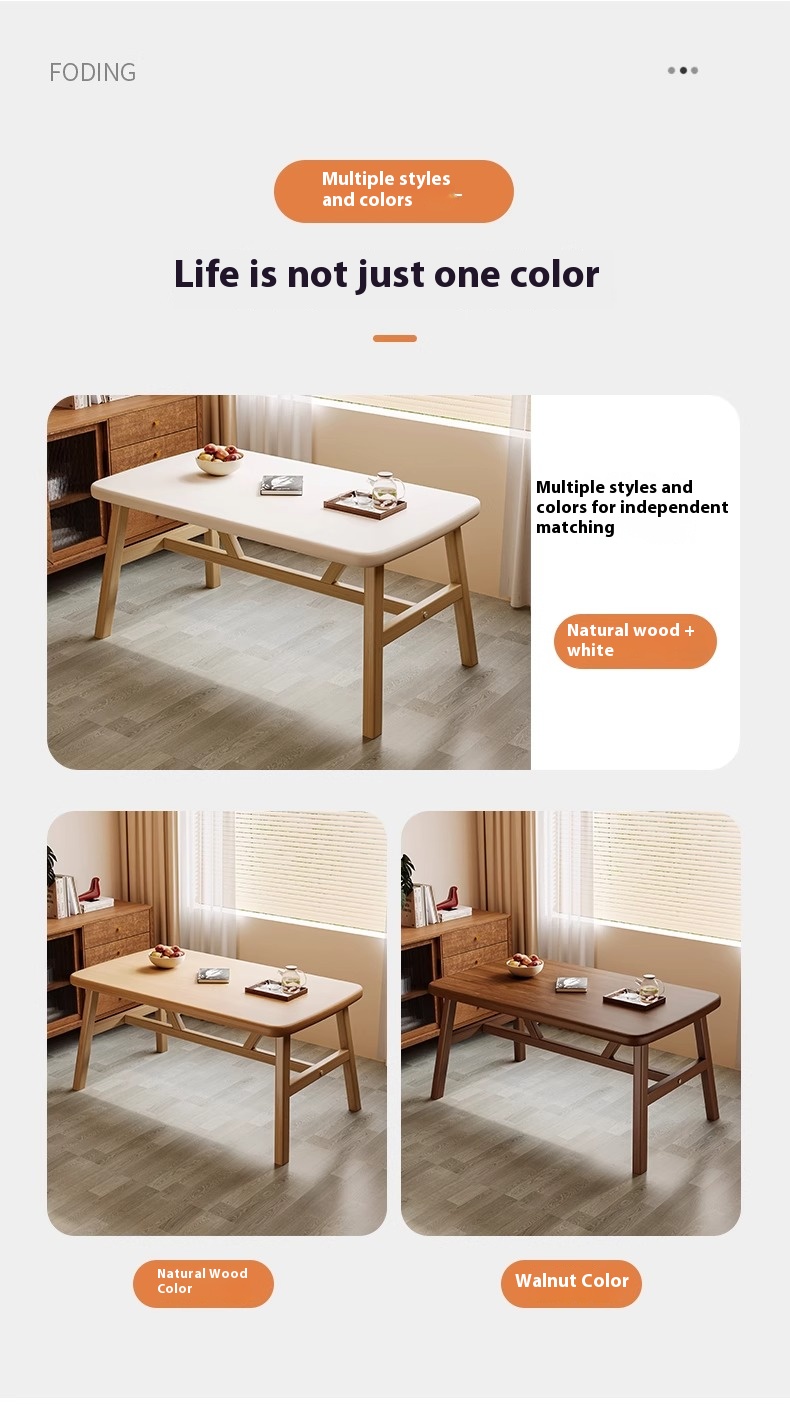 Nordic Solid Wood Dining Table And Chair Set Dining Table set 4/6 ...