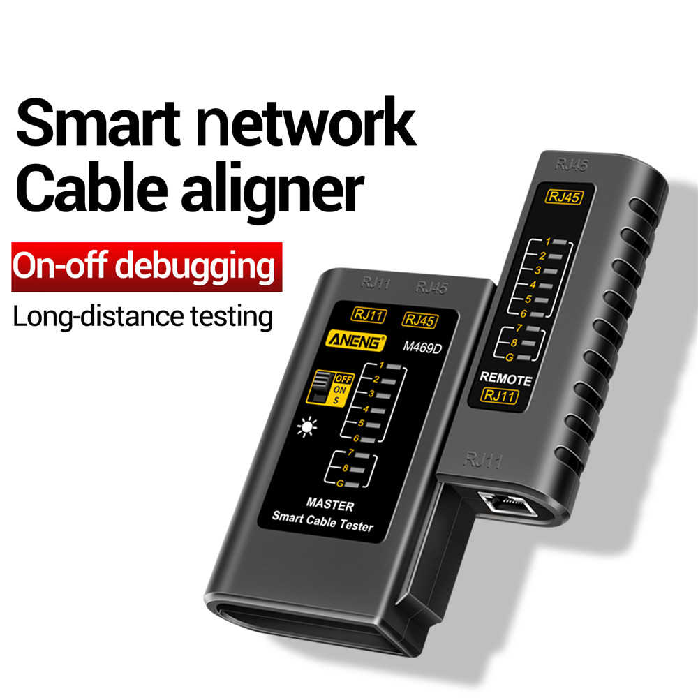 NetCraft Network Cable Tester for RJ45/RJ11/RJ12 Fast Testing Tool for ...