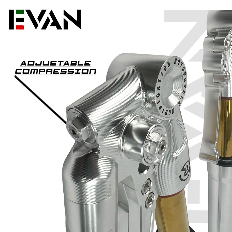 EVAN PH TRC CNC Inverted Front Shock Assembly Fully Adjustable for ADV ...