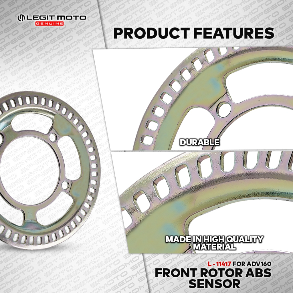 HONDA ADV 160 FRONT ROTOR ABS SENSOR DISC L-11417 FOR ADV 160 ...