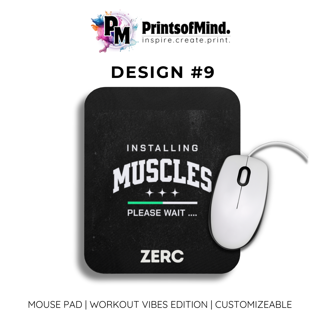 Personalized Mouse Pad with Name | Workout Vibe Edition | Customized ...