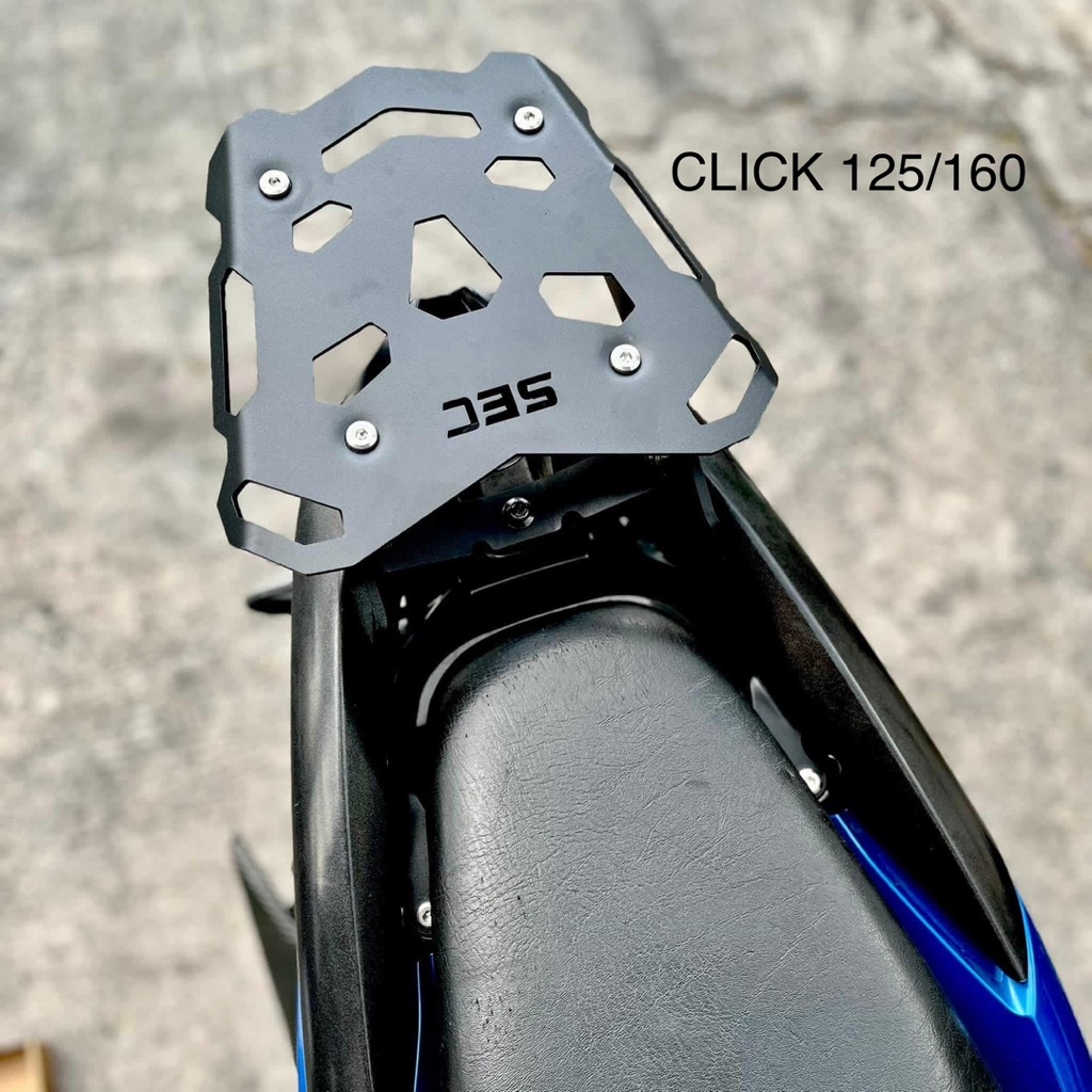 CLICK 125/150 SEC Bracket and Alloy Top Box 45liters | Shopee Philippines