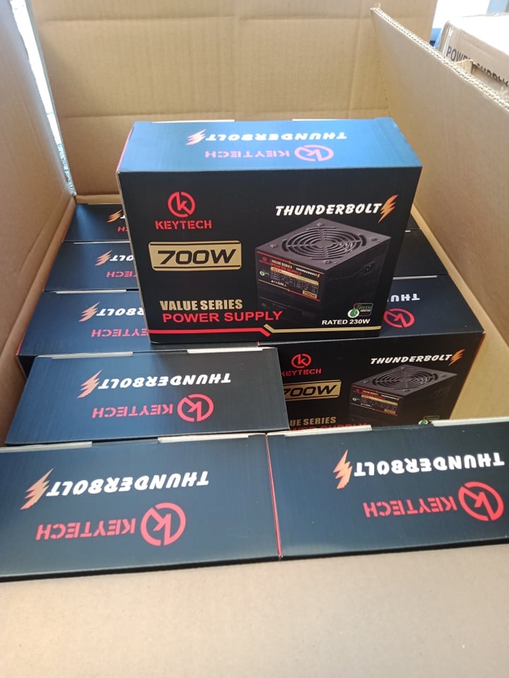 PSU POWER SUPPLY KEYTECH THUNDERBOLT 700 WATTS TRU RATED. | Shopee ...