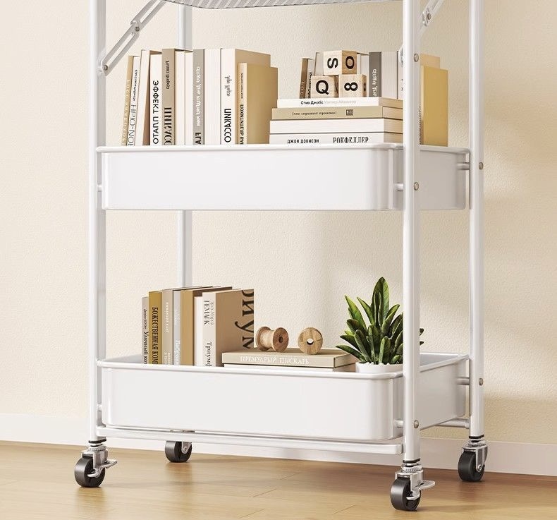 Trolley Movable Storage Rack Fully Assembled Storage Rack Metal Trolley ...