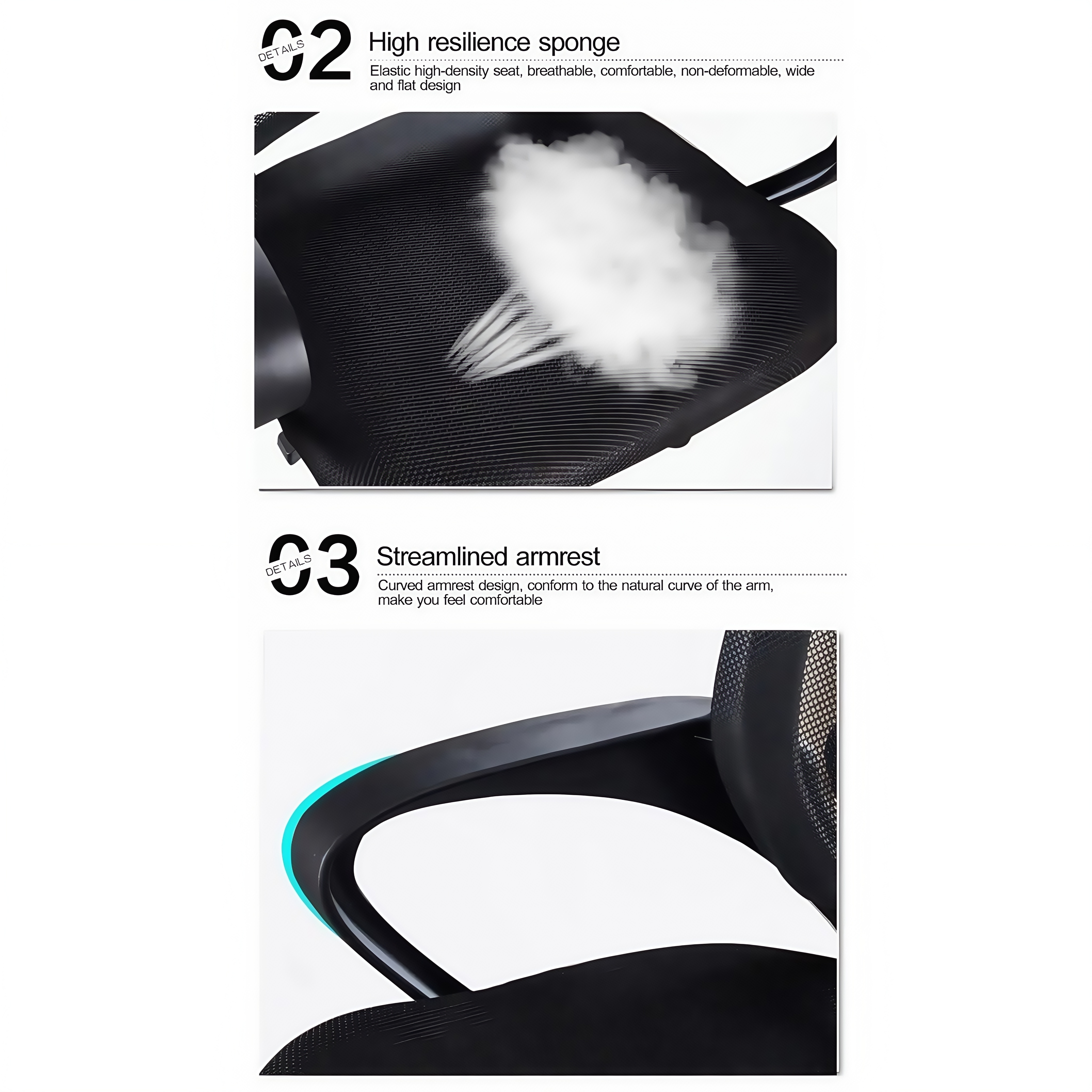 Office Chair minimalist Computer Chair Swivel High Back Study Chair Net ...