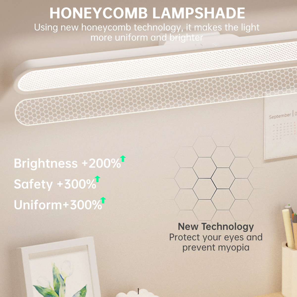 Magnetic LED Light Rechargeable Table Lamp For Study Remote Control ...