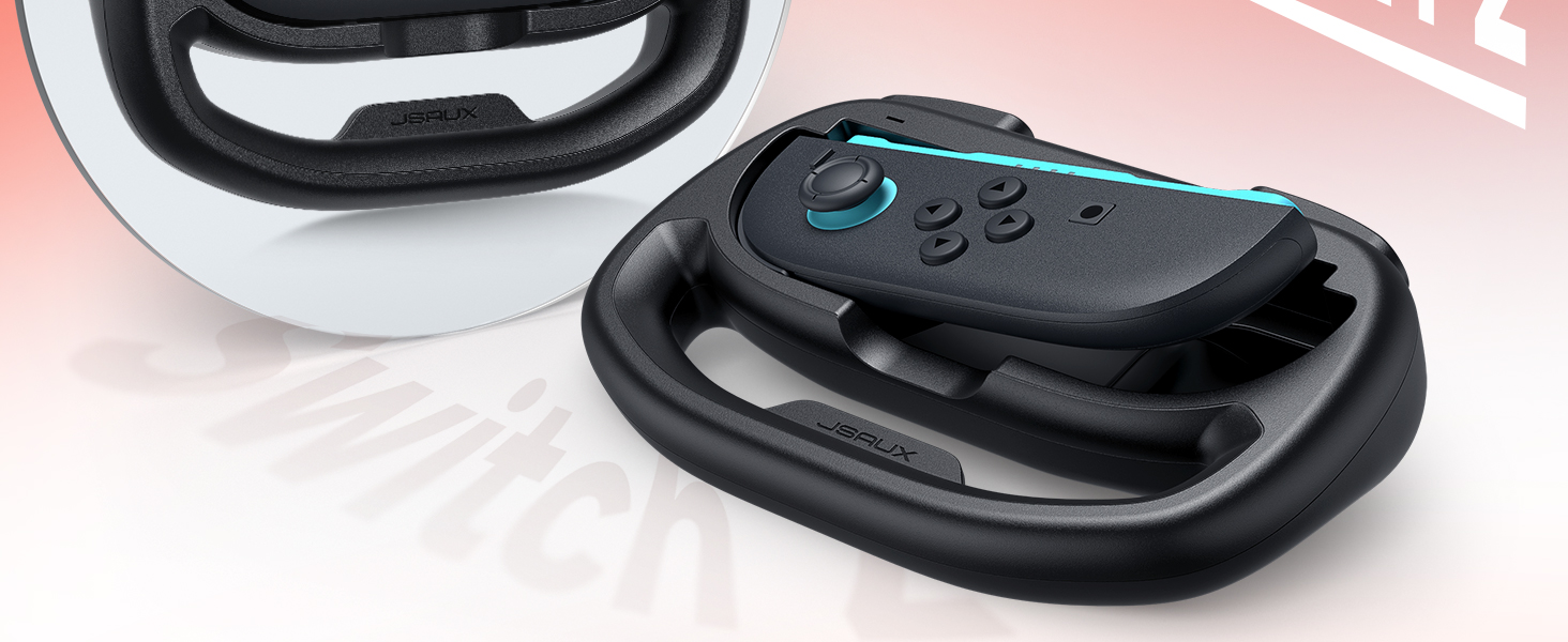 JSAUX Racing Steering Wheel For Nintendo Switch 2 GP0403 (Black ...