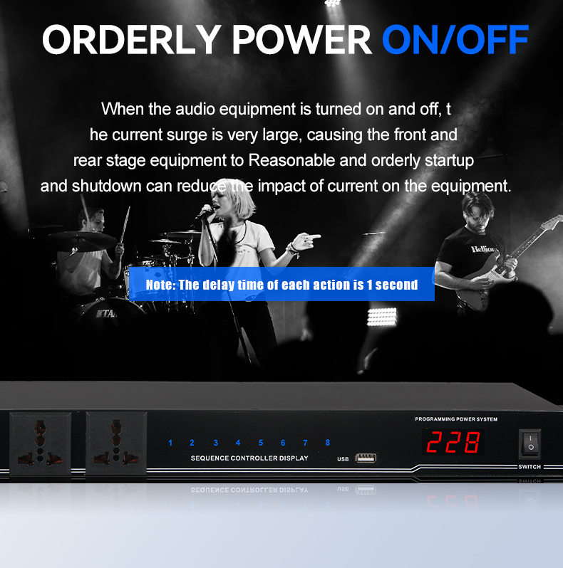 RAYHAYES Audio Power Switch 10 Channel Power Controller Stage ...