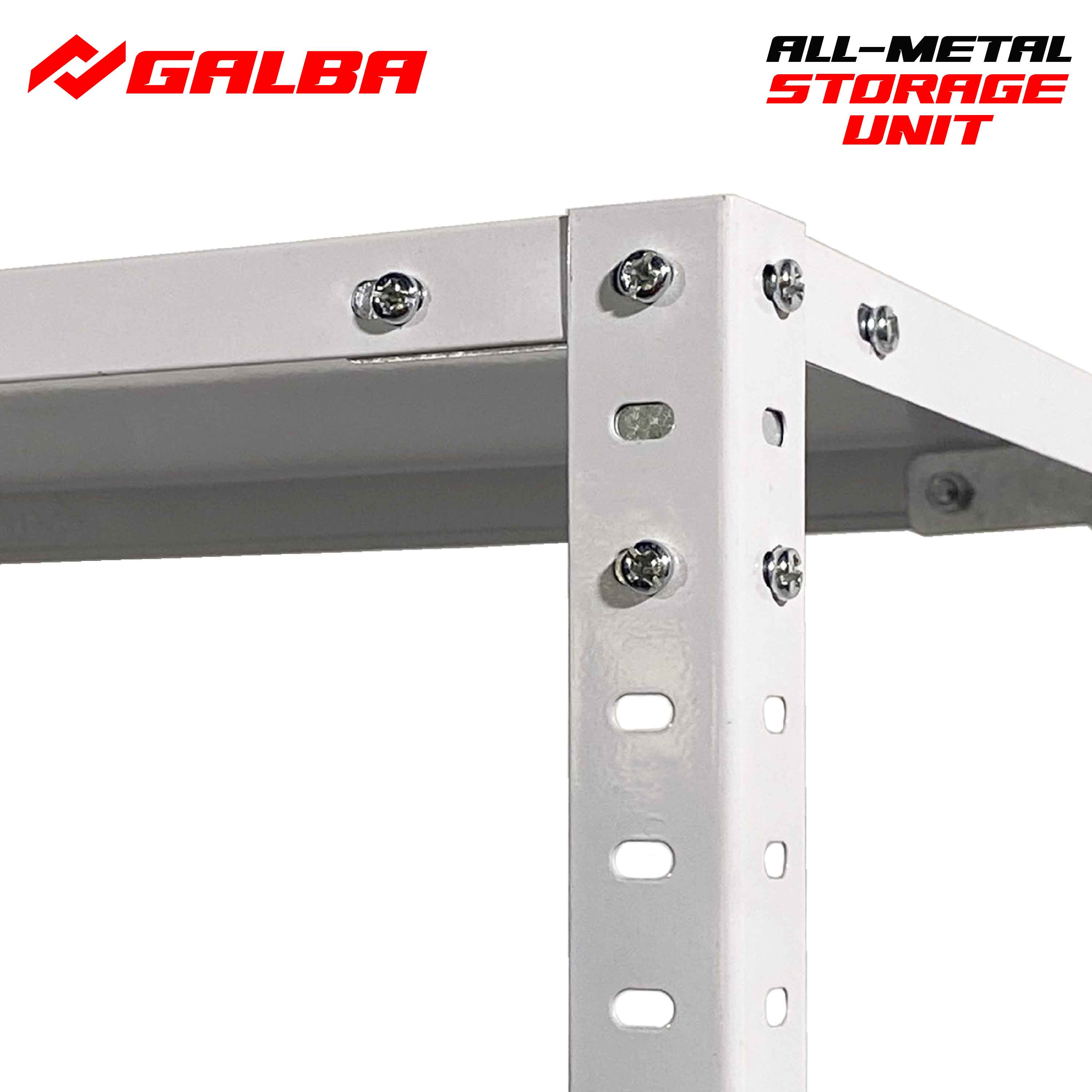 GALBA All Metal Storage Shelving Adjustable 5 Layer Steel Rack Bolted ...