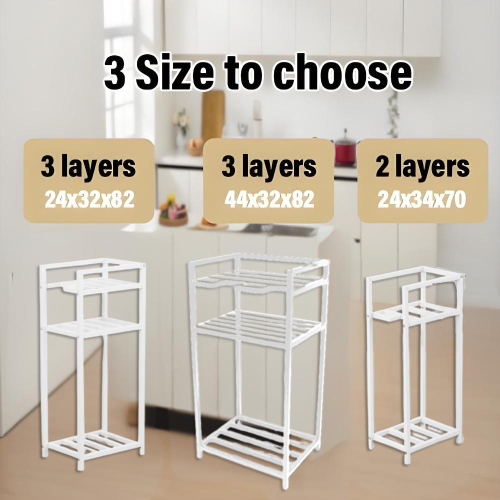 Water Gallon Rack Water Container Rack Stainless Steel Three Layers ...