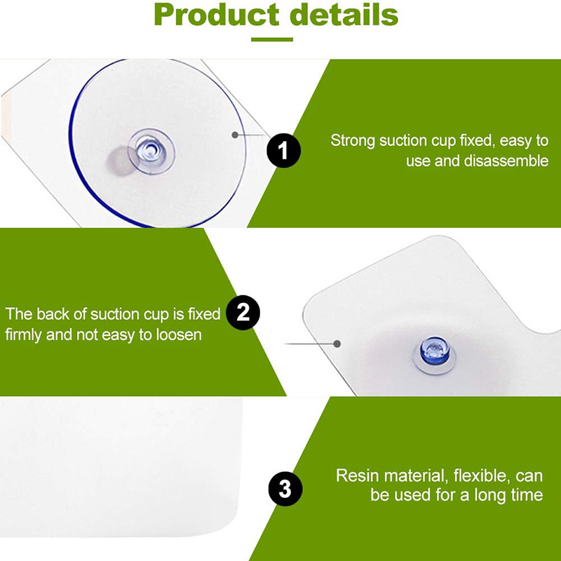 5Pcs Lightweight Suction Cup Splash Guard Translucent Sink Splash Guard ...