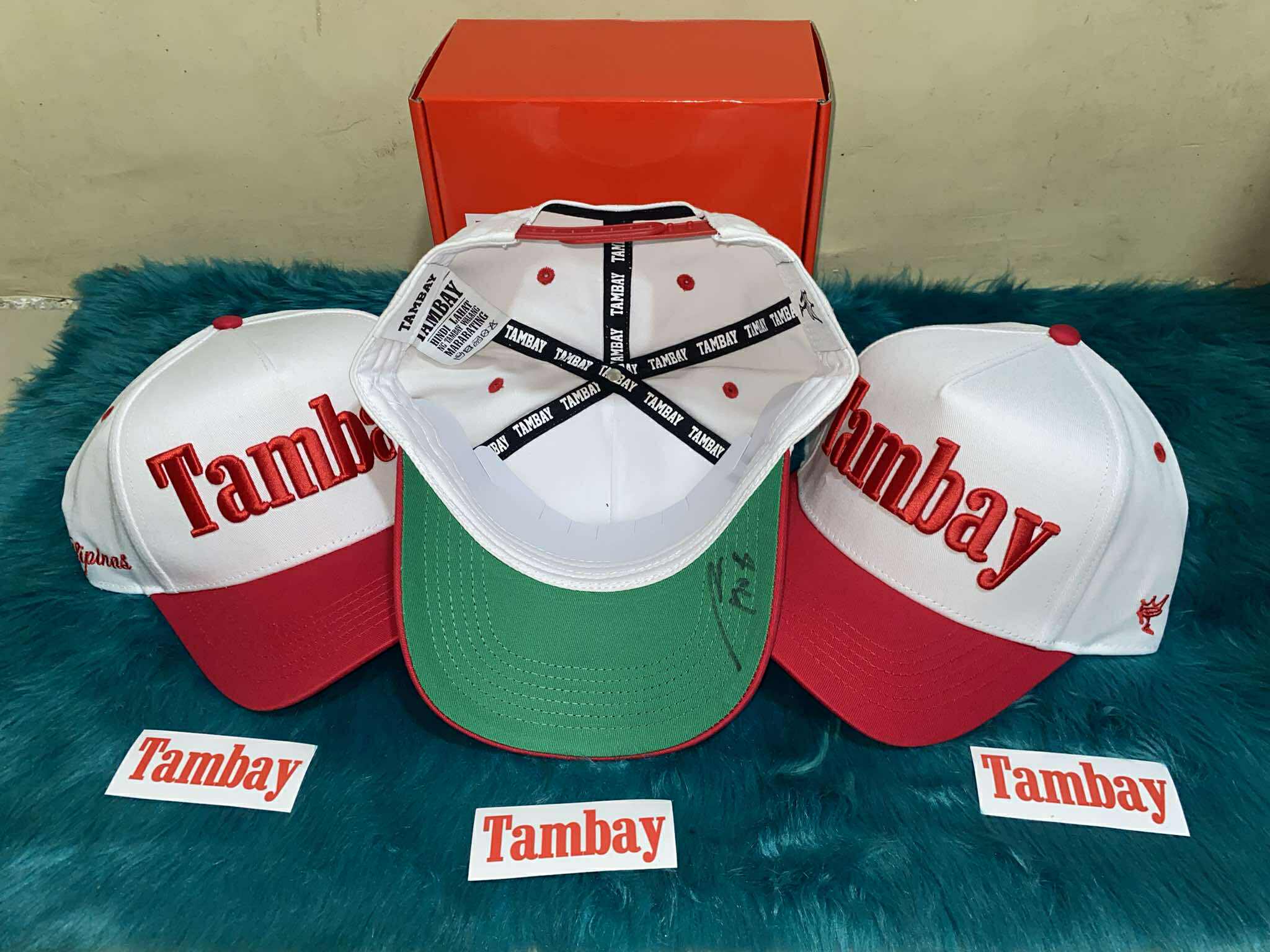A FRAME TAMBAY CAP RED VERSION 21 WITH SIGN & BOX END STICKER | Shopee ...