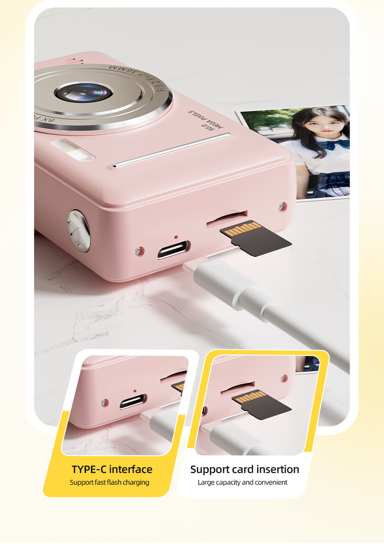 Portable Kids Camera CCD HD Digital Camera Birthday Gift | Shopee ...