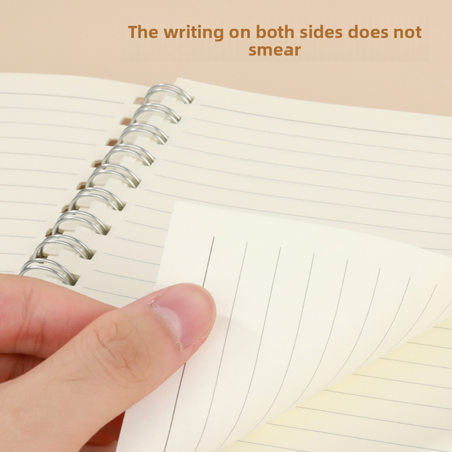A5/A6/B5 80 Sheets Spring Notebook Spring Loose Leaf Writing lines/gird ...