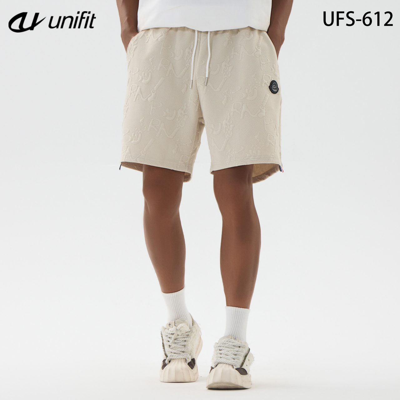 UNIFIT Textured Shorts For Men Above The Knee Casual Shorts Menswear ...
