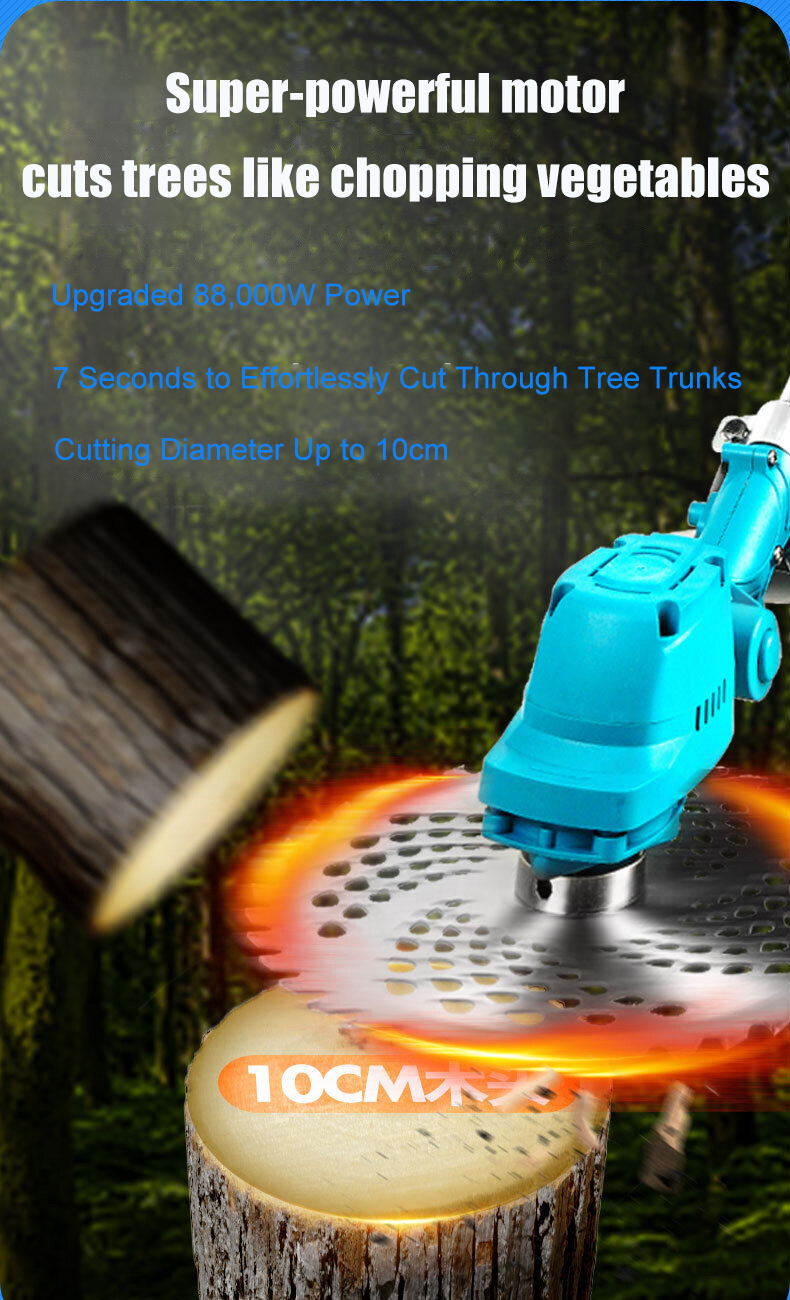 【Lawn Terminator】Electric Lawn Mower 88000W with Wheels | 168V Cordless ...