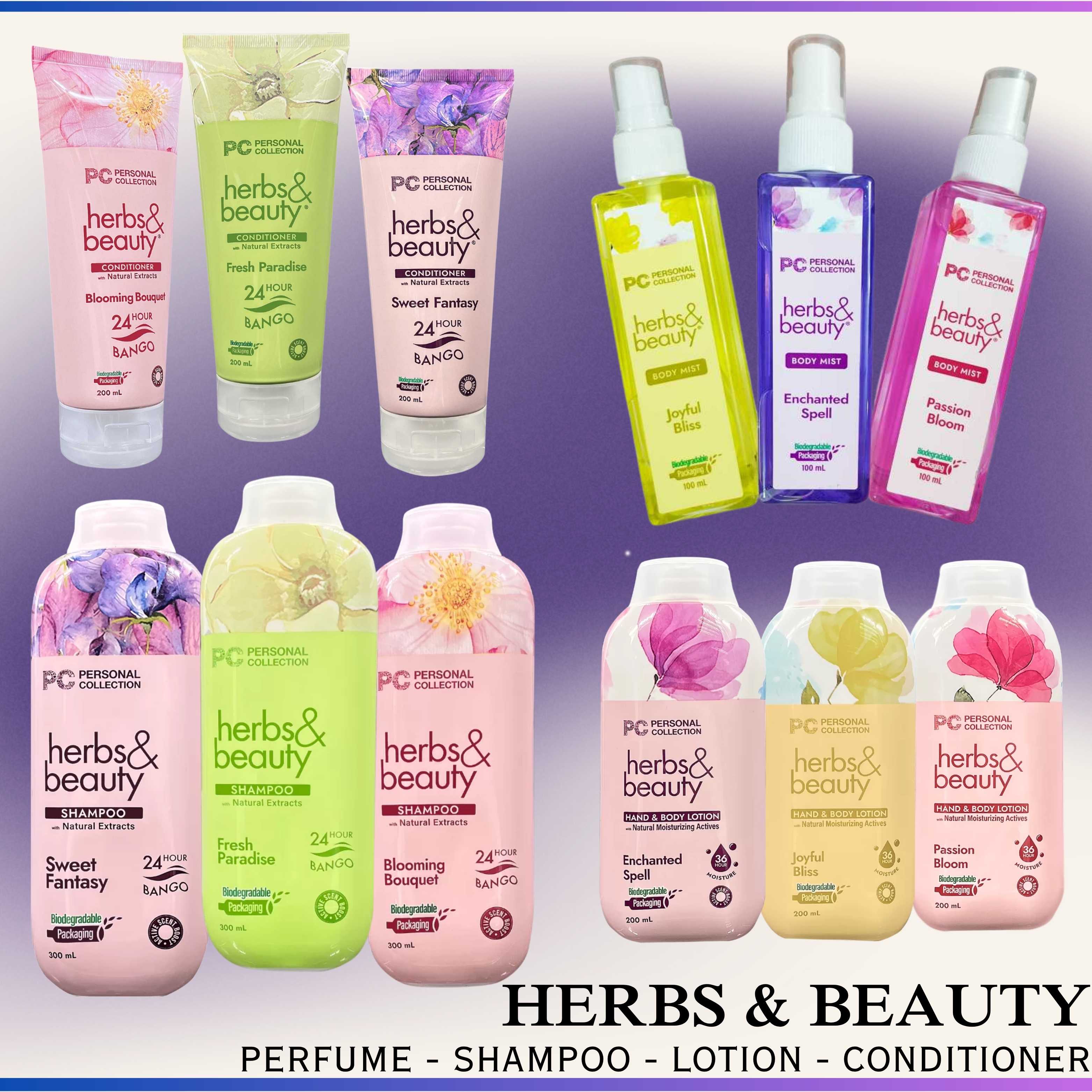 Personal Collection Herbs and Beauty Perfume Body Spray Shampoo ...