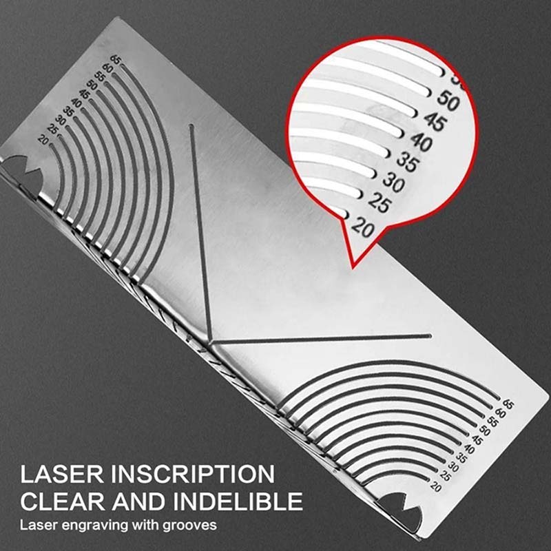 Multifunctional metal ruler for marking, measuring and cutting square ...