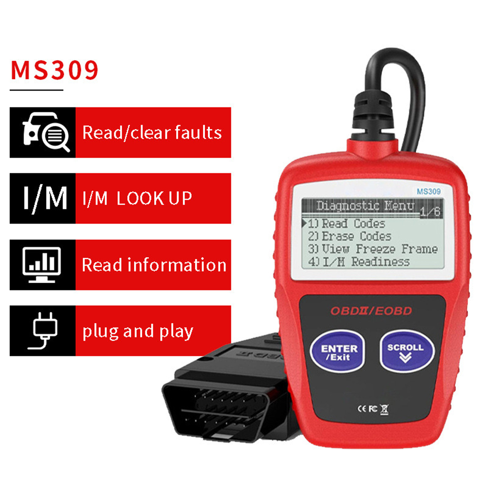cars diagnostic tool the upgraded version of ms309 obd2 obdii eobd ...