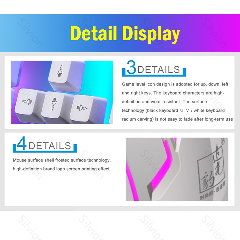 [COD] Wired keyboard with RGB backlit gaming and multi-model keyboard ...