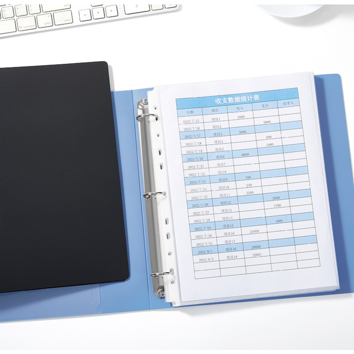 3-hole Binder Long Size Lever Arch file with Ring Binder with Pocket ...