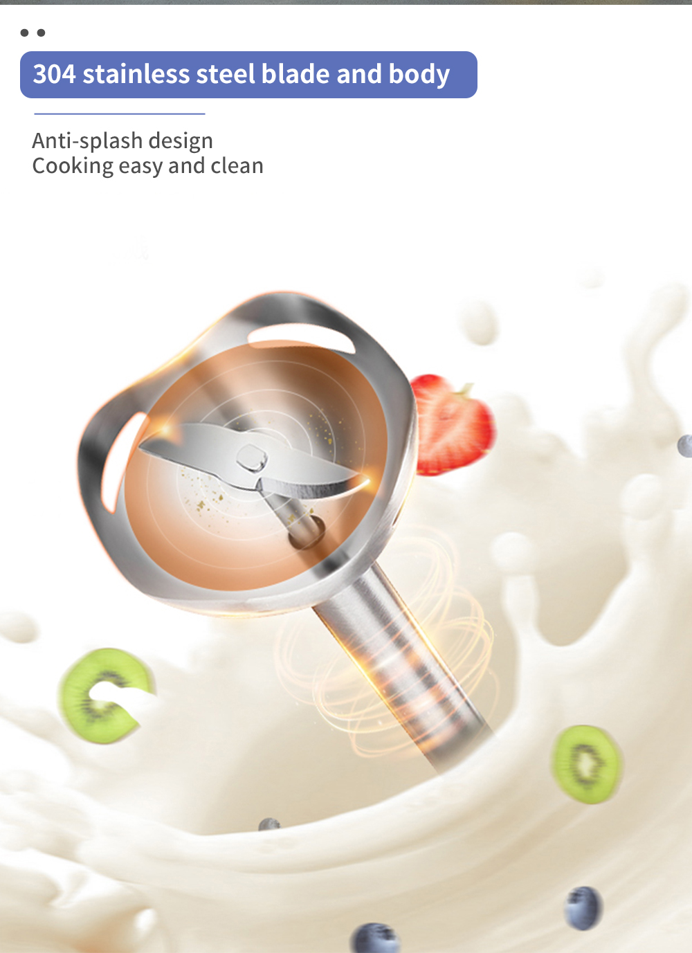 Simplus Handheld Immersion Blender - Electric Mixer for Baby Food ...