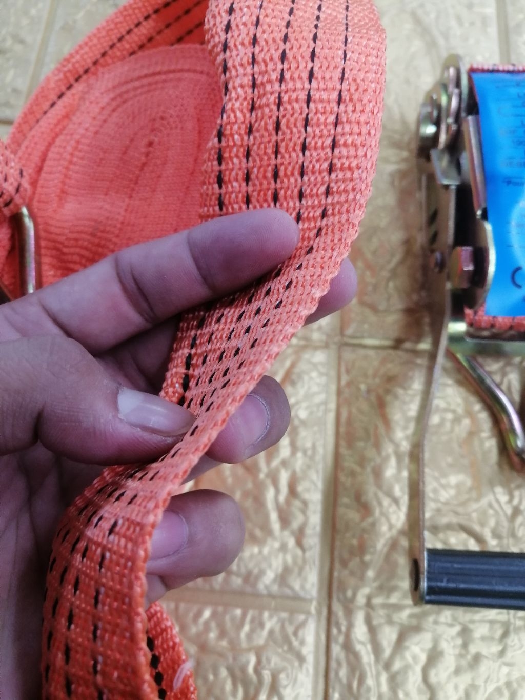 Heavy Duty Adjustable Rachet Cargo Tie Down Straps Tow Rope | Shopee ...