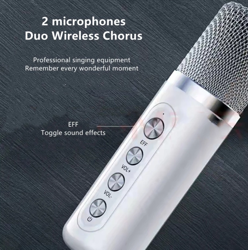 Bluetooth Speaker with mic Wireless Bluetooth Dual Microphone 3D Stereo ...