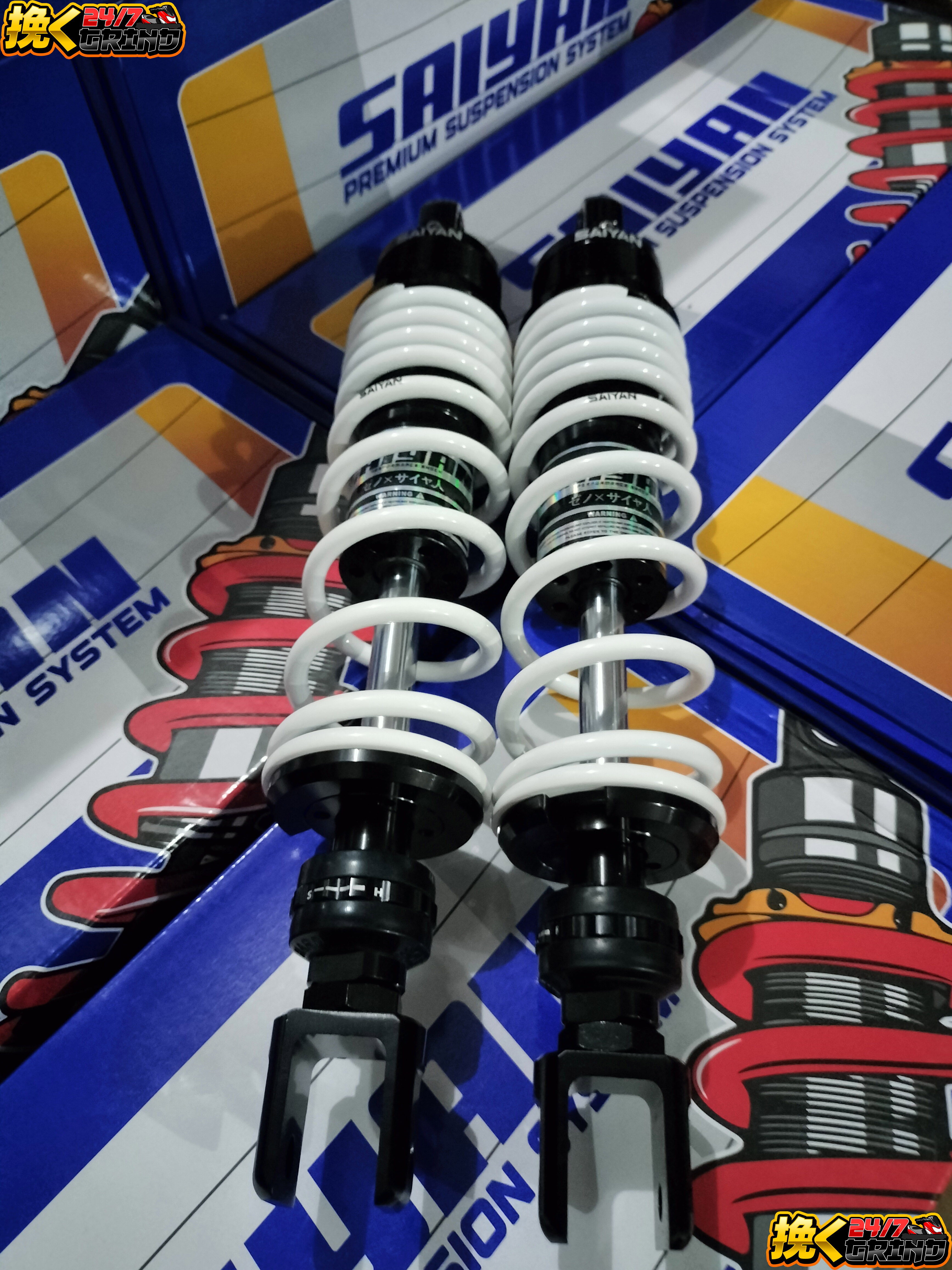 SAIYAN Premuim Fully Adjustable SHOCK 305MM 335MM FOR AEROX v1 v2 ...